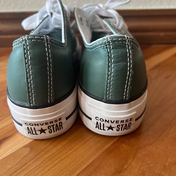 CONVERSE CTAS OX LIFT FOREST PINE/WHITE/BLACK WOMEN'S PLATFORM SNEAKERS A06181C - Picture 6 of 13